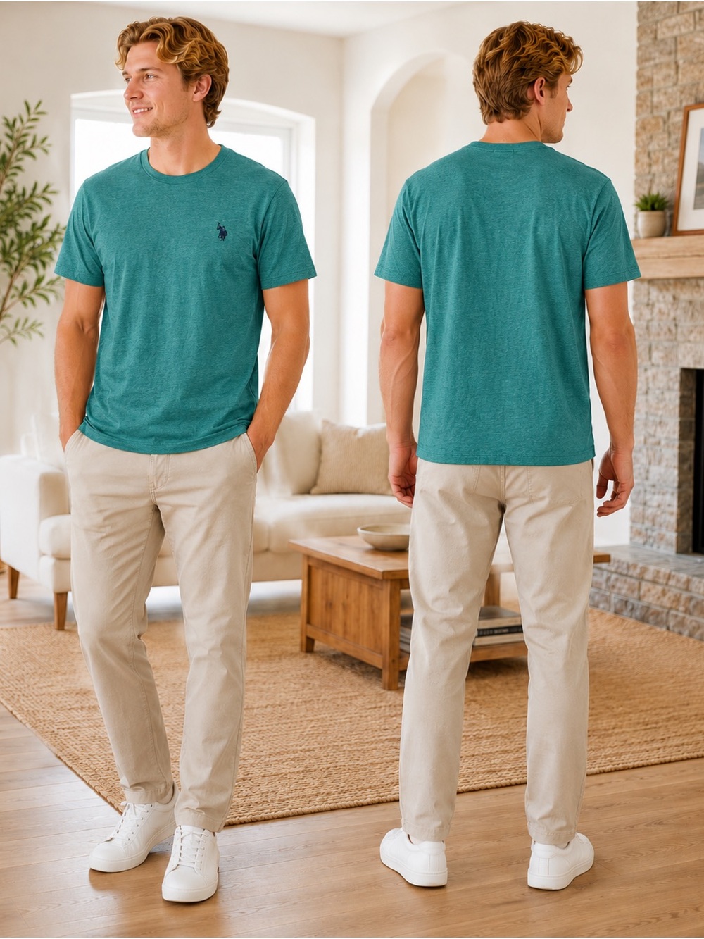 U.S. Polo Assn. Teal Crew Neck T-Shirt NWT
